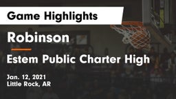 Robinson  vs Estem Public Charter High Game Highlights - Jan. 12, 2021