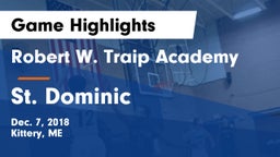Robert W. Traip Academy vs St. Dominic Game Highlights - Dec. 7, 2018