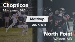 Matchup: Chopticon High vs. North Point  2016
