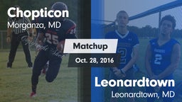 Matchup: Chopticon High vs. Leonardtown  2016
