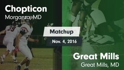 Matchup: Chopticon High vs. Great Mills  2016