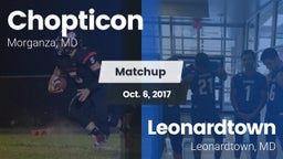 Matchup: Chopticon High vs. Leonardtown  2017