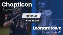 Matchup: Chopticon High vs. Leonardtown  2018