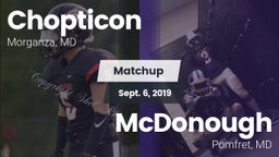 Matchup: Chopticon High vs. McDonough  2019