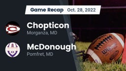 Recap: Chopticon  vs. McDonough  2022