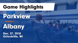 Parkview  vs Albany Game Highlights - Dec. 27, 2018