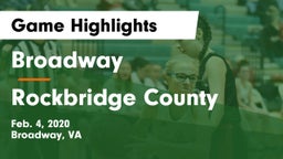 Broadway  vs Rockbridge County  Game Highlights - Feb. 4, 2020