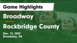 Broadway  vs Rockbridge County  Game Highlights - Dec. 12, 2023