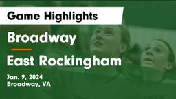 Broadway  vs East Rockingham  Game Highlights - Jan. 9, 2024