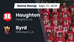 Recap: Haughton  vs. Byrd  2018