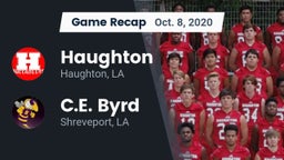 Recap: Haughton  vs. C.E. Byrd  2020