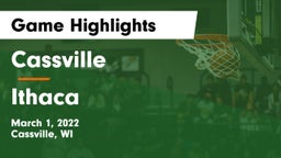 Cassville  vs Ithaca  Game Highlights - March 1, 2022