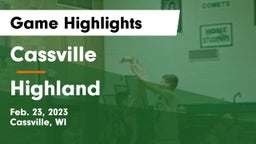 Cassville  vs Highland  Game Highlights - Feb. 23, 2023