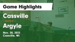 Cassville  vs Argyle  Game Highlights - Nov. 28, 2023