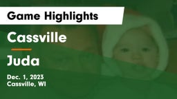 Cassville  vs Juda  Game Highlights - Dec. 1, 2023