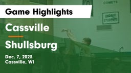 Cassville  vs Shullsburg  Game Highlights - Dec. 7, 2023