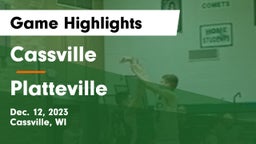 Cassville  vs Platteville  Game Highlights - Dec. 12, 2023