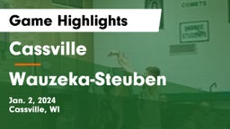 Cassville  vs Wauzeka-Steuben  Game Highlights - Jan. 2, 2024