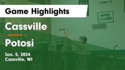 Cassville  vs Potosi Game Highlights - Jan. 5, 2024