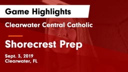 Clearwater Central Catholic  vs Shorecrest Prep  Game Highlights - Sept. 3, 2019