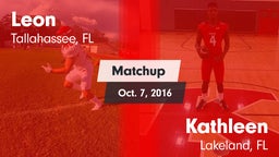 Matchup: Leon  vs. Kathleen  2016