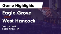 Eagle Grove  vs West Hancock  Game Highlights - Jan. 12, 2018