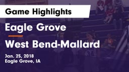 Eagle Grove  vs West Bend-Mallard  Game Highlights - Jan. 25, 2018
