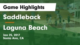 Saddleback  vs Laguna Beach Game Highlights - Jan 25, 2017