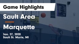 Sault Area  vs Marquette  Game Highlights - Jan. 27, 2020