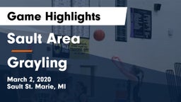Sault Area  vs Grayling  Game Highlights - March 2, 2020