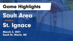 Sault Area  vs St. Ignace Game Highlights - March 3, 2021