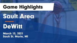 Sault Area  vs DeWitt  Game Highlights - March 13, 2021