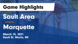 Sault Area  vs Marquette  Game Highlights - March 15, 2021