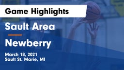 Sault Area  vs Newberry  Game Highlights - March 18, 2021