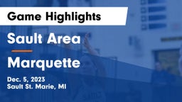 Sault Area  vs Marquette  Game Highlights - Dec. 5, 2023