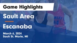 Sault Area  vs Escanaba  Game Highlights - March 6, 2024