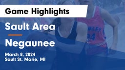 Sault Area  vs Negaunee  Game Highlights - March 8, 2024