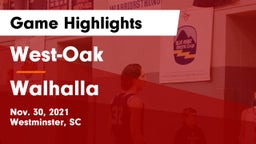 West-Oak  vs Walhalla  Game Highlights - Nov. 30, 2021