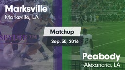 Matchup: Marksville High vs. Peabody  2016
