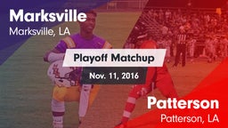 Matchup: Marksville High vs. Patterson  2016
