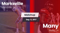 Matchup: Marksville High vs. Many  2017