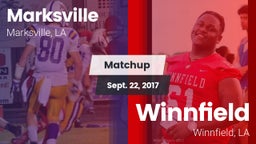 Matchup: Marksville High vs. Winnfield  2017