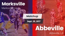 Matchup: Marksville High vs. Abbeville  2017