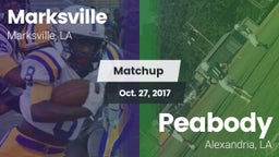 Matchup: Marksville High vs. Peabody  2017