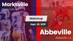 Matchup: Marksville High vs. Abbeville  2018