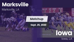 Matchup: Marksville High vs. Iowa  2020