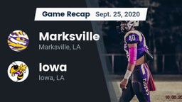 Recap: Marksville  vs. Iowa  2020