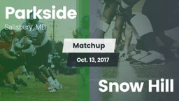 Matchup: Parkside  vs. Snow Hill 2017