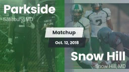 Matchup: Parkside  vs. Snow Hill  2018