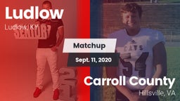 Matchup: Ludlow  vs. Carroll County  2020
